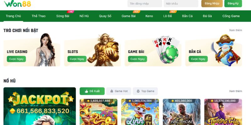 Won88 đã áp dụng Responsive Design như thế nào